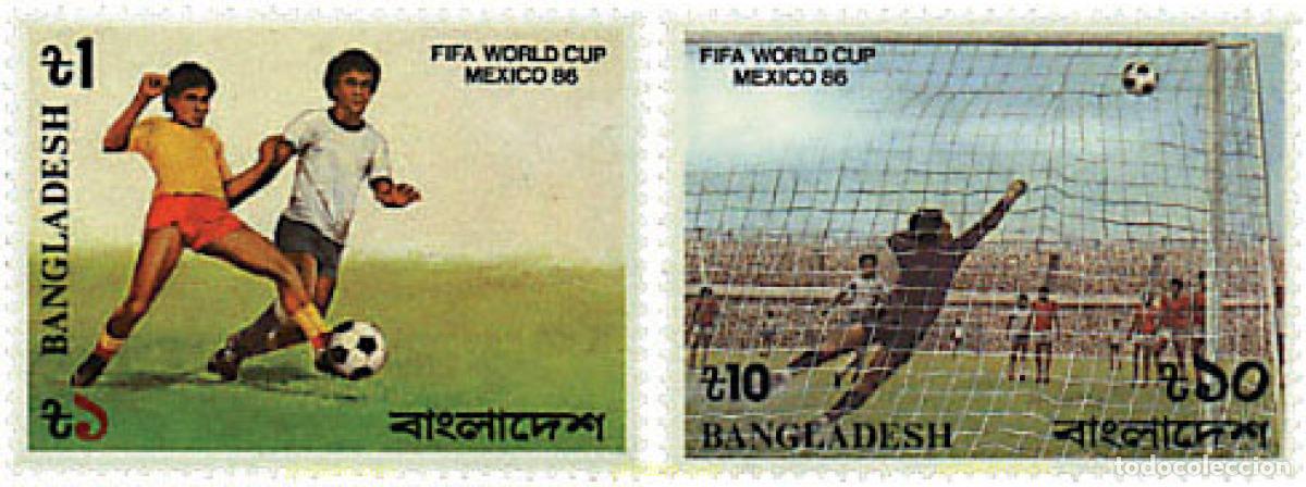 Sellos: 75571 MNH BANGLADESH 1986 COPA DEL MUNDO DE FUTBOL. MEXICO-86
