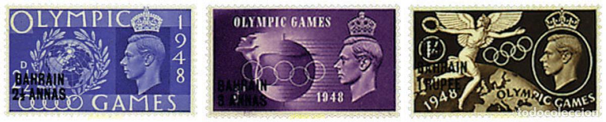 Sellos: 613609 MNH BAHREIN 2025 14 JUEGOS OLIMPICOS VERANO LONDRES 1948