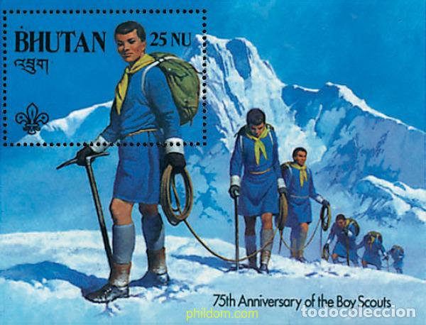 Sellos: 38007 MNH BHUTAN 1982 75 ANIVERSARIO DEL ESCULTISMO