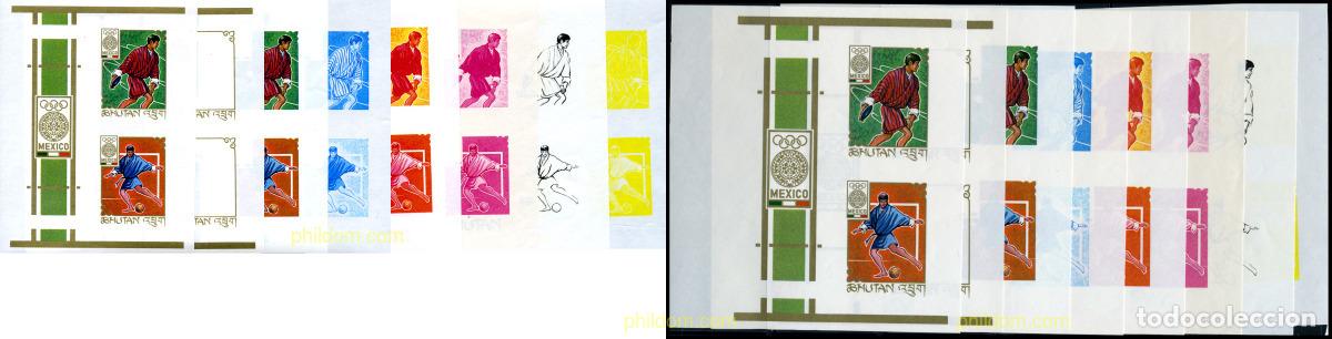 Sellos: 202104 MNH BHUTAN 1968 19 JUEGOS OLIMPICOS VERANO MEXICO 1968