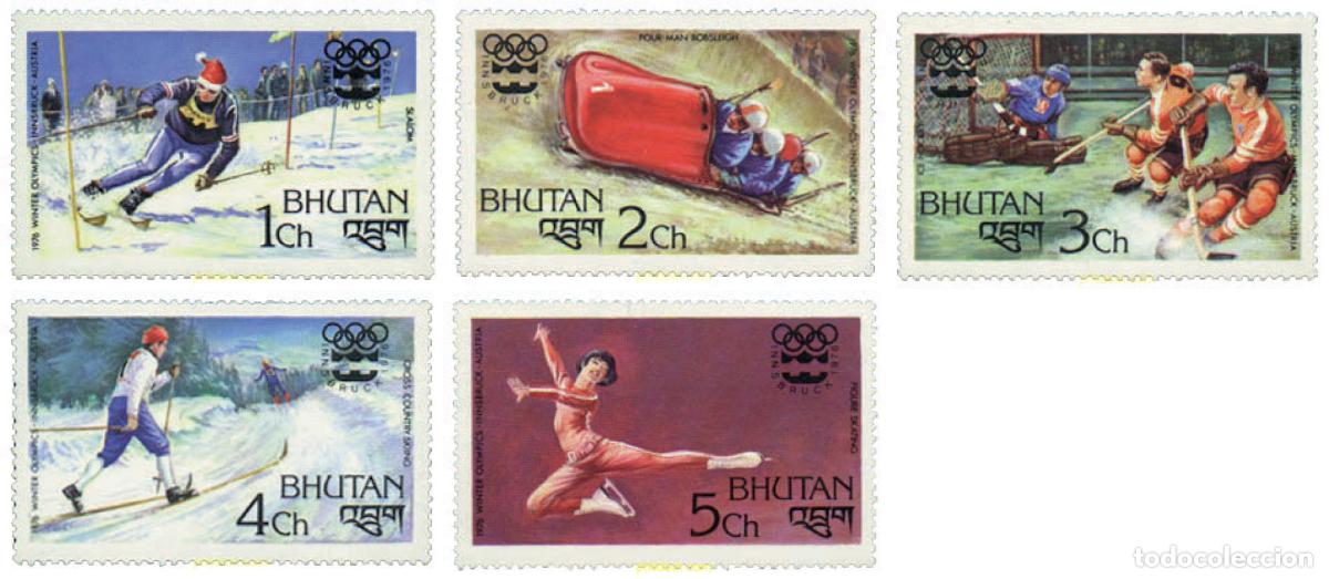 Sellos: 354430 MNH BHUTAN 1976 12 JUEGOS OLIMPICOS INVIERNO INNSBRUCK 1976