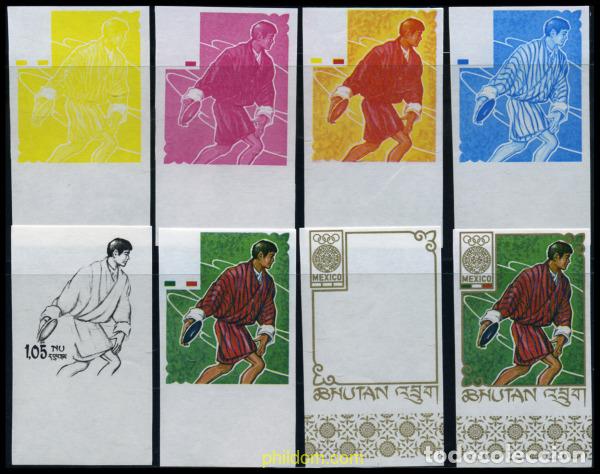 Sellos: 204035 MNH BHUTAN 1968 19 JUEGOS OLIMPICOS VERANO MEXICO 1968