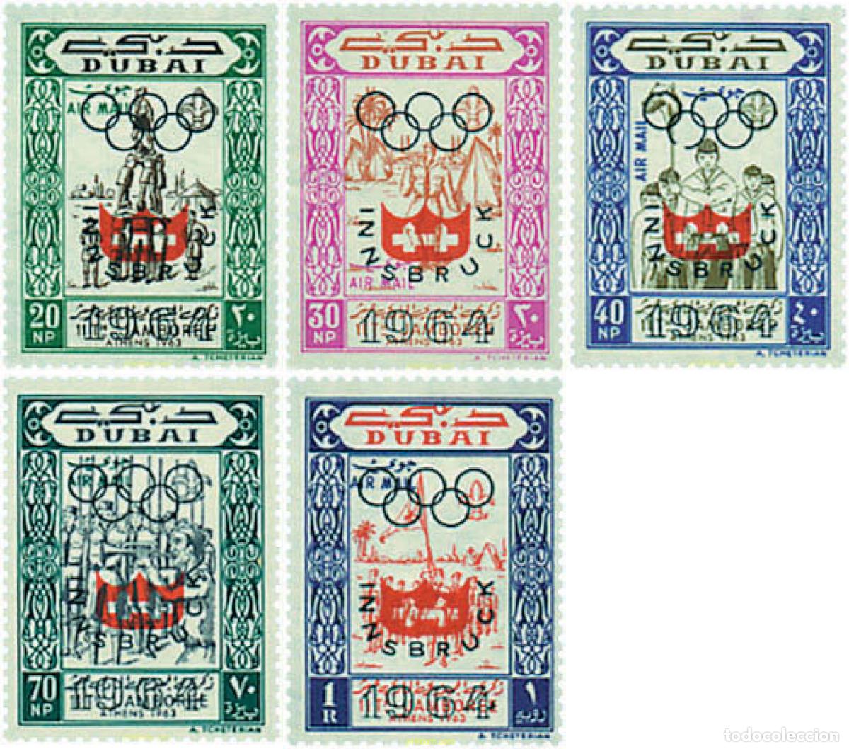 Sellos: 55860 MNH DUBAI 1964 9 JUEGOS OLIMPICOS DE INVIERNO. INNSBRUCK 1964