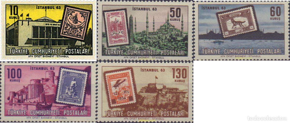 Sellos: 40147 MNH TURQUIA 1963 ESTAMBUL 63. EXPOSICION FILATELICA INTERNACIONAL