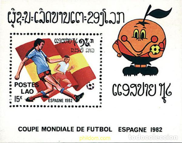 Sellos: 42986 MNH LAOS 1982 COPA DEL MUNDO DE FUTBOL. ESPA&Ntilde;A-82