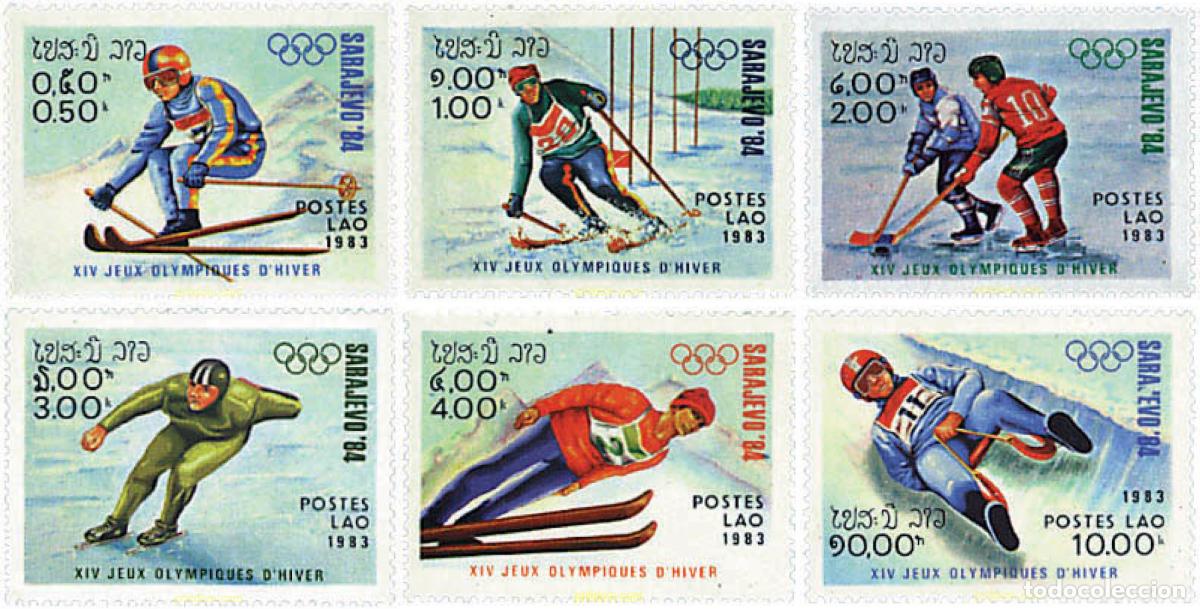 Sellos: 71086 MNH LAOS 1983 14 JUEGOS OLIMPICOS INVIERNO SARAJEVO 1984