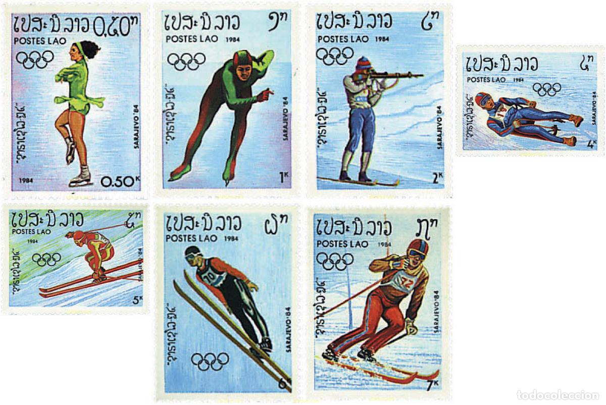 Sellos: 71088 MNH LAOS 1984 14 JUEGOS OLIMPICOS INVIERNO SARAJEVO 1984