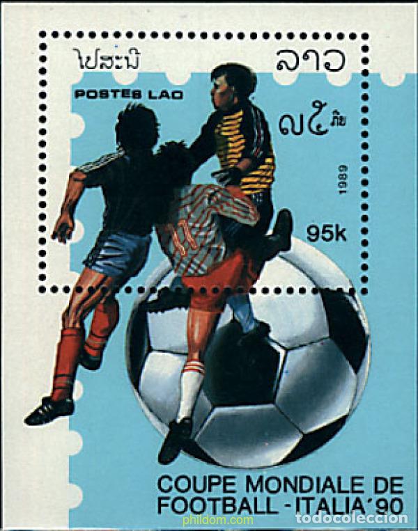 Timbres: 68246 MNH LAOS 1989 COPA DEL MUNDO DE FUTBOL. ITALIA-90