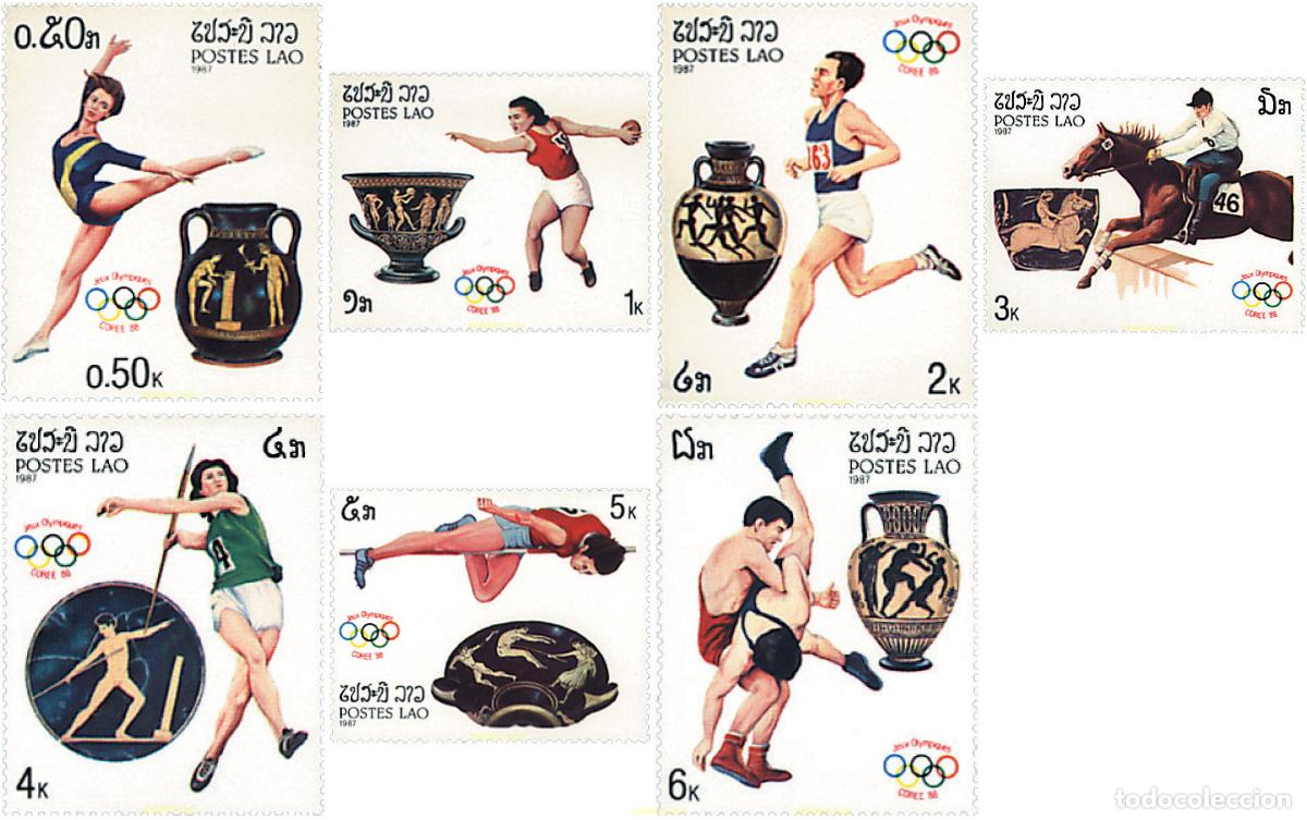 Sellos: 68783 MNH LAOS 1987 24 JUEGOS OLIMPICOS VERANO SEUL 1988