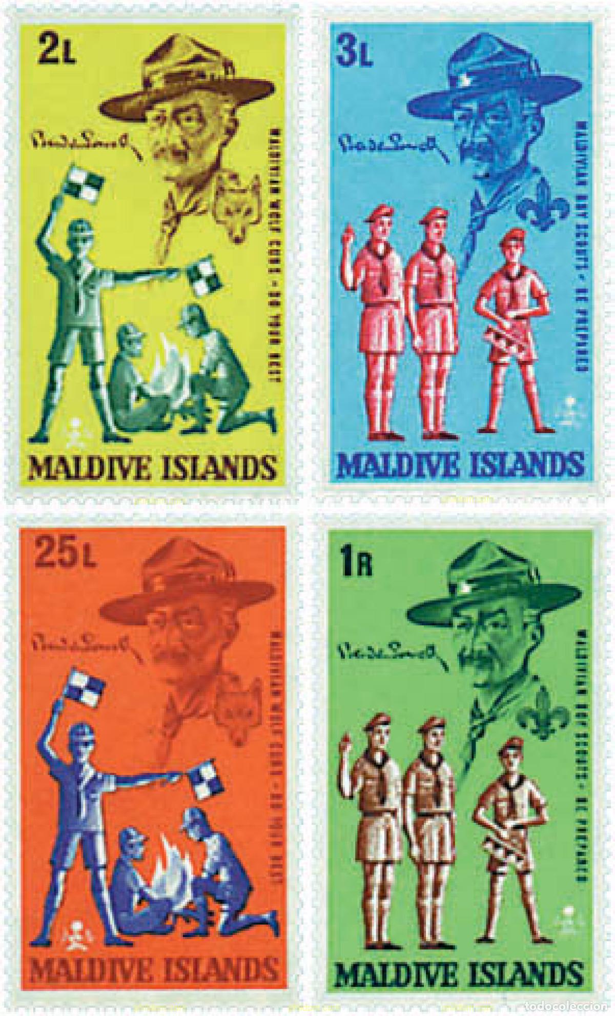 Sellos: 38330 MNH MALDIVAS 1968 ESCULTISMO
