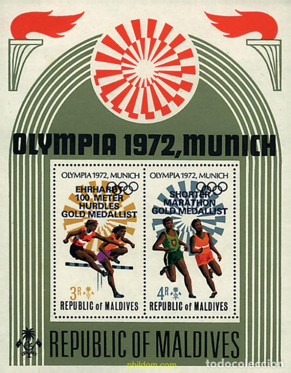Sellos: 76555 MNH MALDIVAS 1973 20 JUEGOS OLIMPICOS VERANO MUNICH 1972