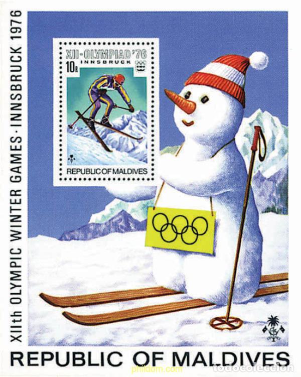Sellos: 71252 MNH MALDIVAS 1976 12 JUEGOS OLIMPICOS INVIERNO INNSBRUCK 1976