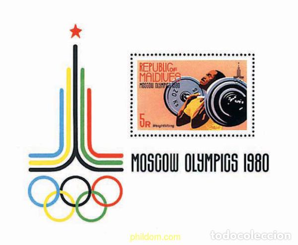 Sellos: 31637 MNH MALDIVAS 1980 22 JUEGOS OLIMPICOS VERANO MOSCU 1980
