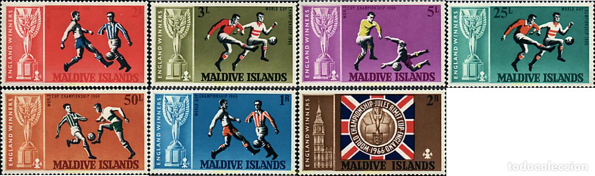 Sellos: 229600 HINGED MALDIVAS 1967 COPA DEL MUNDO DE FUTBOL. INGLATERRA-66