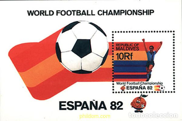 Sellos: 40551 MNH MALDIVAS 1982 COPA DEL MUNDO DE FUTBOL. ESPA&Ntilde;A-82