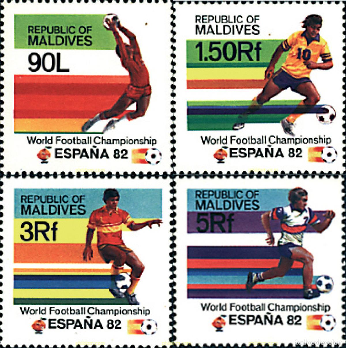 Sellos: 40549 MNH MALDIVAS 1982 COPA DEL MUNDO DE FUTBOL. ESPA&Ntilde;A-82