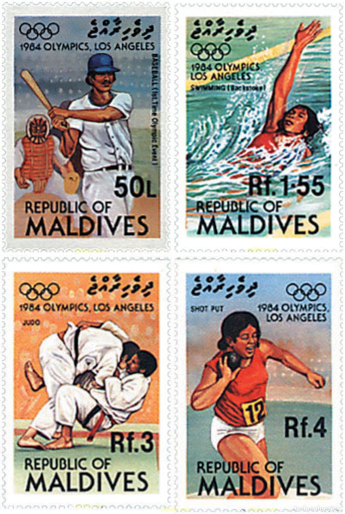 Sellos: 27336 MNH MALDIVAS 1984 23 JUEGOS OLIMPICOS VERANO LOS ANGELES 1984