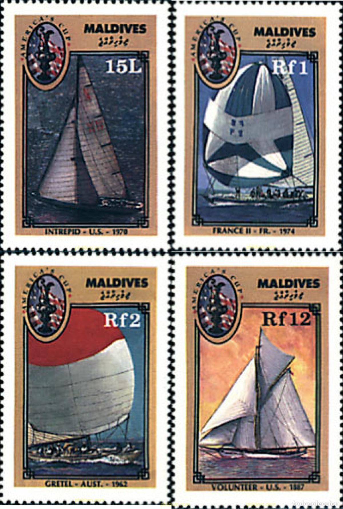 Sellos: 27340 MNH MALDIVAS 1987 COPA AMERICA