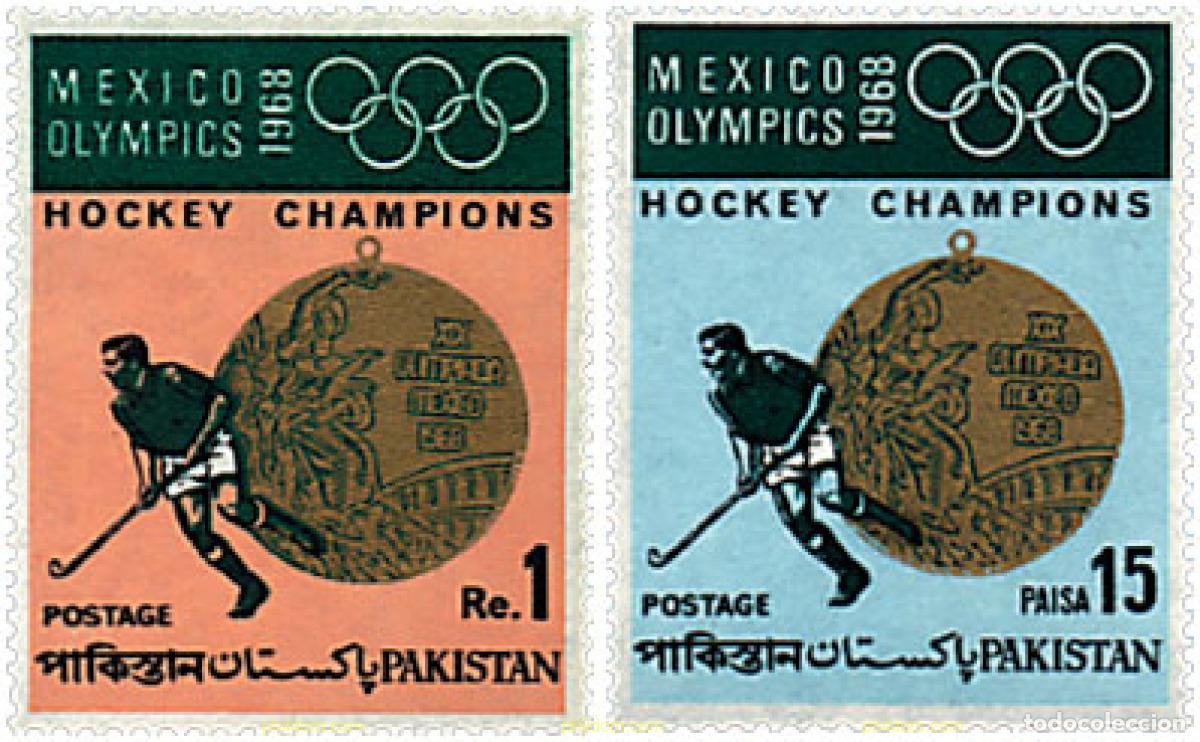 Stamps: 251545 HINGED PAKISTAN 1969 19 JUEGOS OLIMPICOS VERANO MEXICO 1968