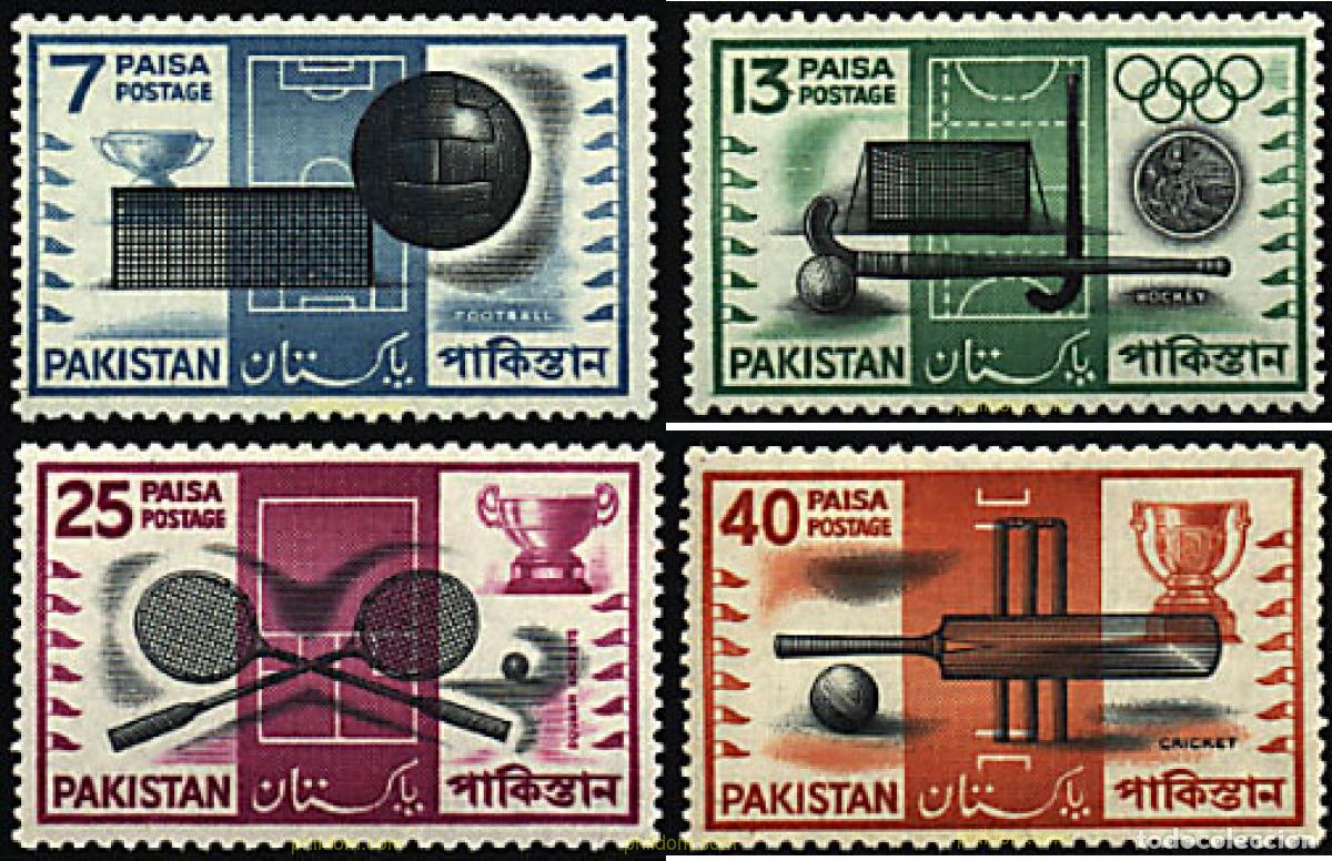Stamps: 251604 HINGED PAKISTAN 1962 4 JUEGOS DEPORTIVOS ASIATICOS EN DJAKARTA