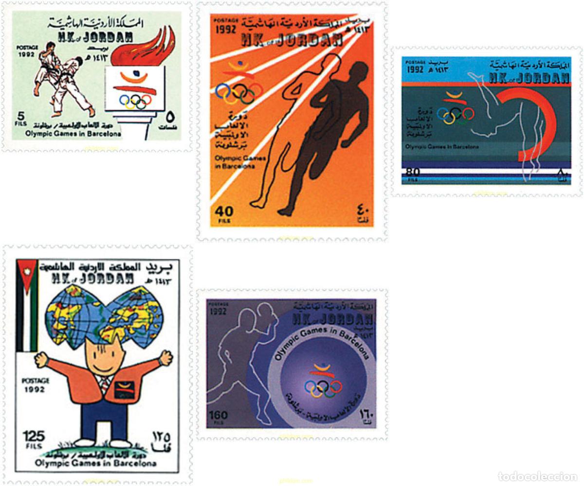 Sellos: 27976 MNH JORDANIA 1992 25 JUEGOS OLIMPICOS VERANO BARCELONA 1992