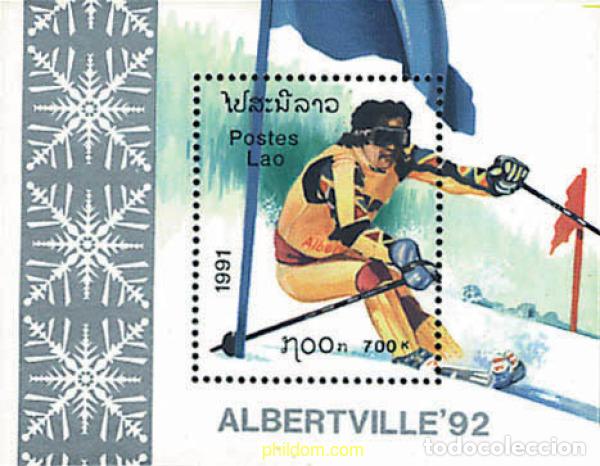 Sellos: 71101 MNH LAOS 1991 16 JUEGOS OLIMPICOS INVIERNO ALBERTVILLE 1992