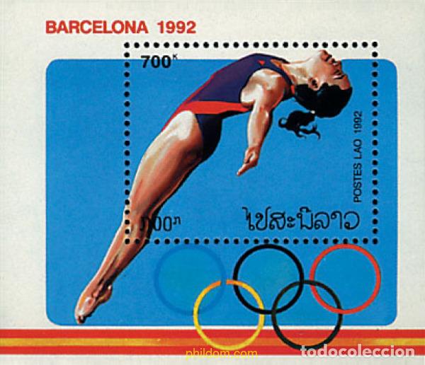 Sellos: 41292 MNH LAOS 1992 25 JUEGOS OLIMPICOS VERANO BARCELONA 1992