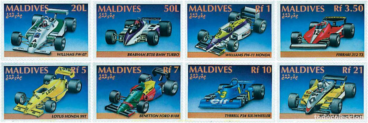 Sellos: 46367 MNH MALDIVAS 1991 AUTOMOVILISMO