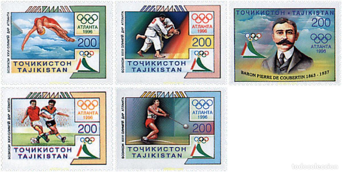 Sellos: 44034 MNH TAYIKISTAN 1996 26 JUEGOS OLIMPICOS VERANO ATLANTA 1996
