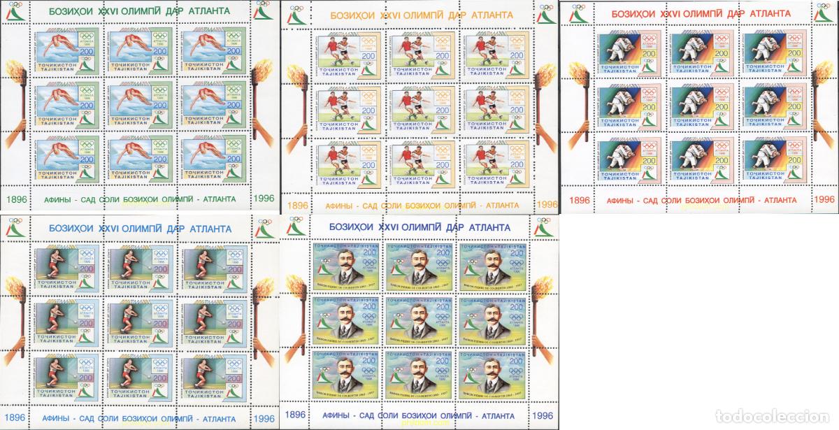 Sellos: 138855 MNH TAYIKISTAN 1996 26 JUEGOS OLIMPICOS VERANO ATLANTA 1996
