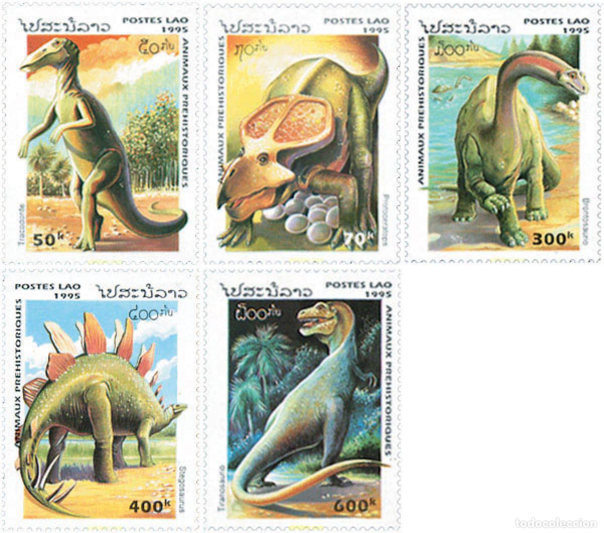 Sellos: 79507 MNH LAOS 1995 FAUNA PREHISTORICA