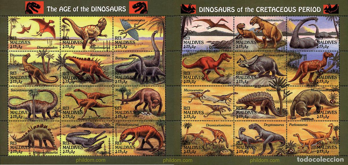 Sellos: 98950 MNH MALDIVAS 1994 FAUNA PREHISTORICA