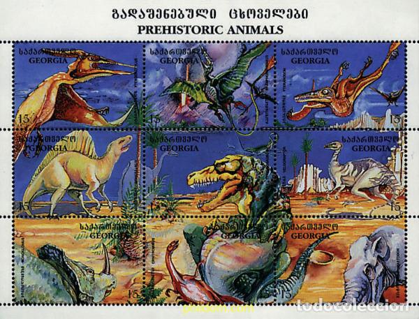 Sellos: 211230 MNH GEORGIA 1995 FAUNA PREHISTORICA