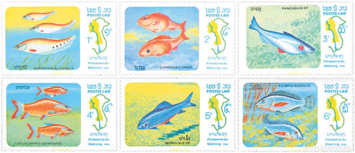 Sellos: 69683 MNH LAOS 1983 PECES DE MEKONG
