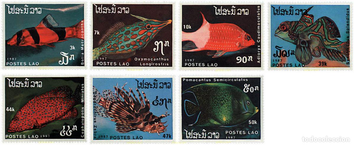 Sellos: 68774 MNH LAOS 1987 PECES