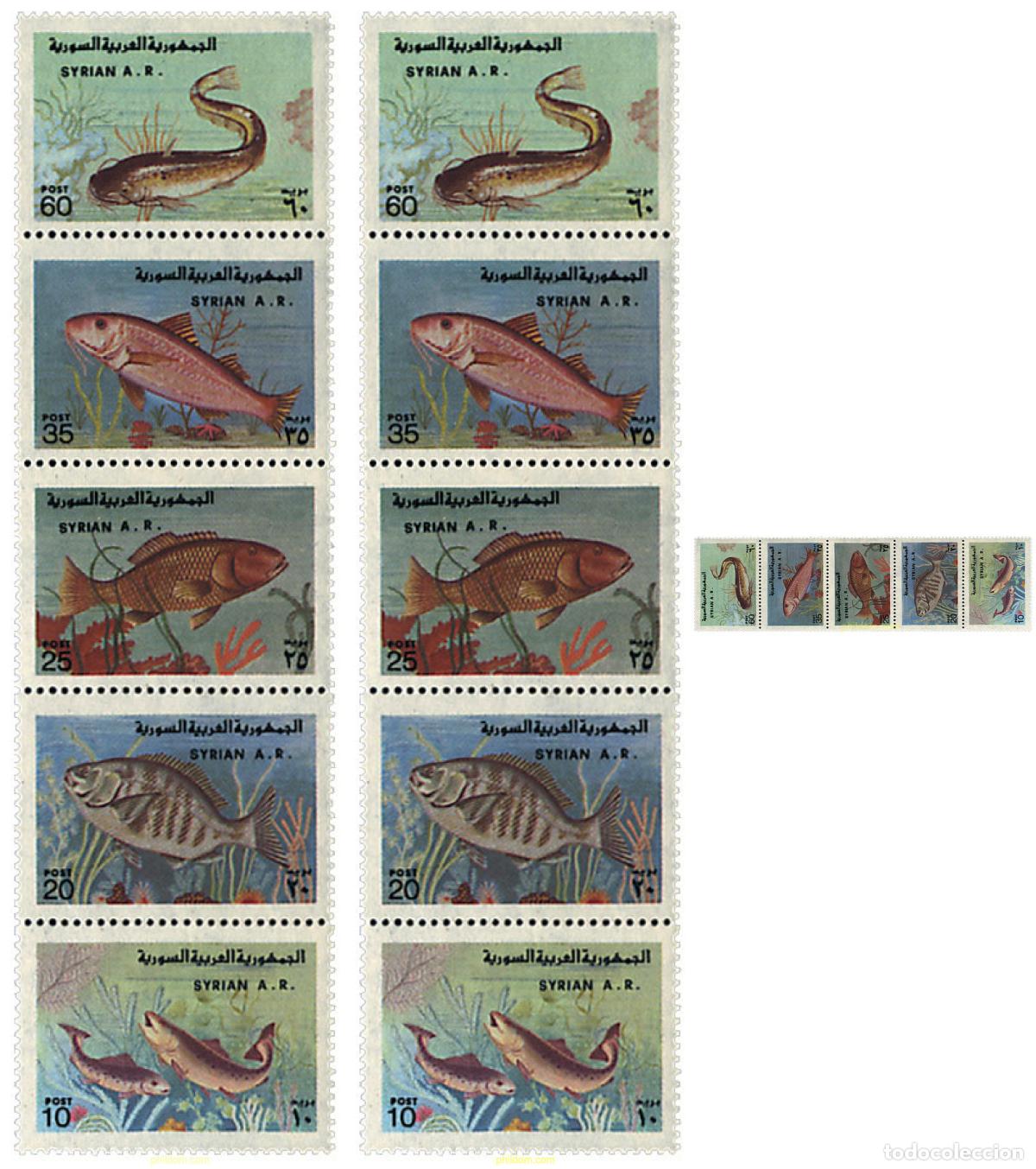 Sellos: 5641 MNH SIRIA 1978 PECES