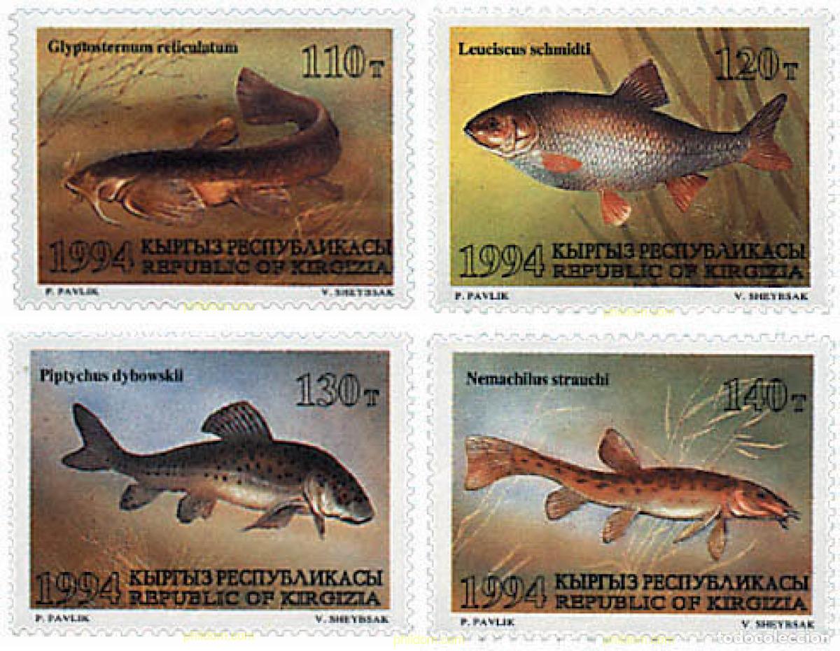 Sellos: 29078 MNH KIRGUIZISTAN 1994 PECES