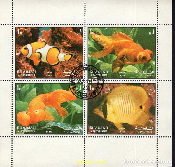 Sellos: 667991 USED SHARJAH 1972 PECES