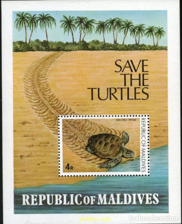 Sellos: 31645 MNH MALDIVAS 1980 TORTUGAS MARINAS