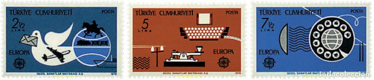 Sellos: 62398 MNH TURQUIA 1979 EUROPA CEPT. COMUNICACIONES