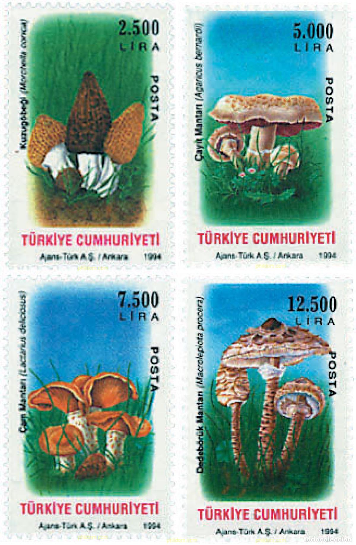 Sellos: 37390 MNH TURQUIA 1994 SETAS