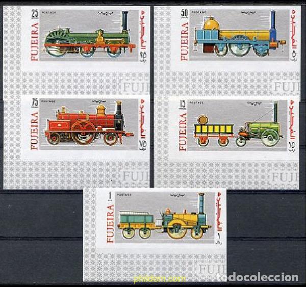 Sellos: 223826 MNH FUJEIRA 1969 LOCOMOTORAS