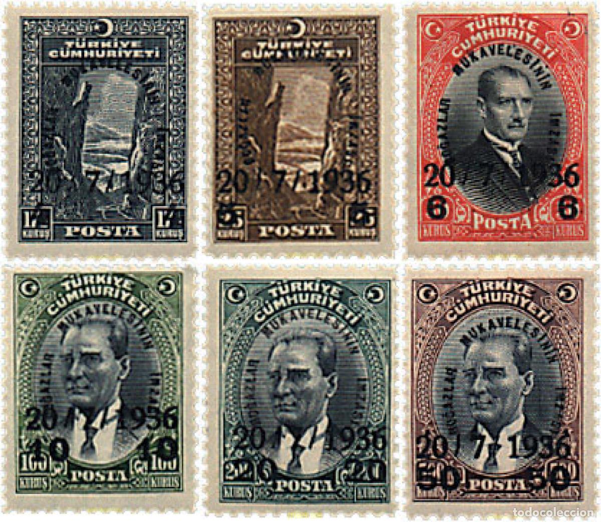 Sellos: 59326 MNH TURQUIA 1936 CONVENCION DE DARDANELLES