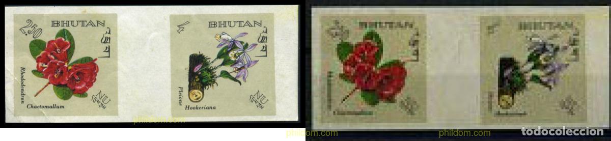 Sellos: 202102 MNH BHUTAN 1967 FLORES DE BHUTAN