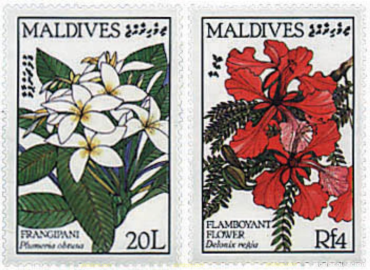 Sellos: 292322 MNH MALDIVAS 1987 FLORES