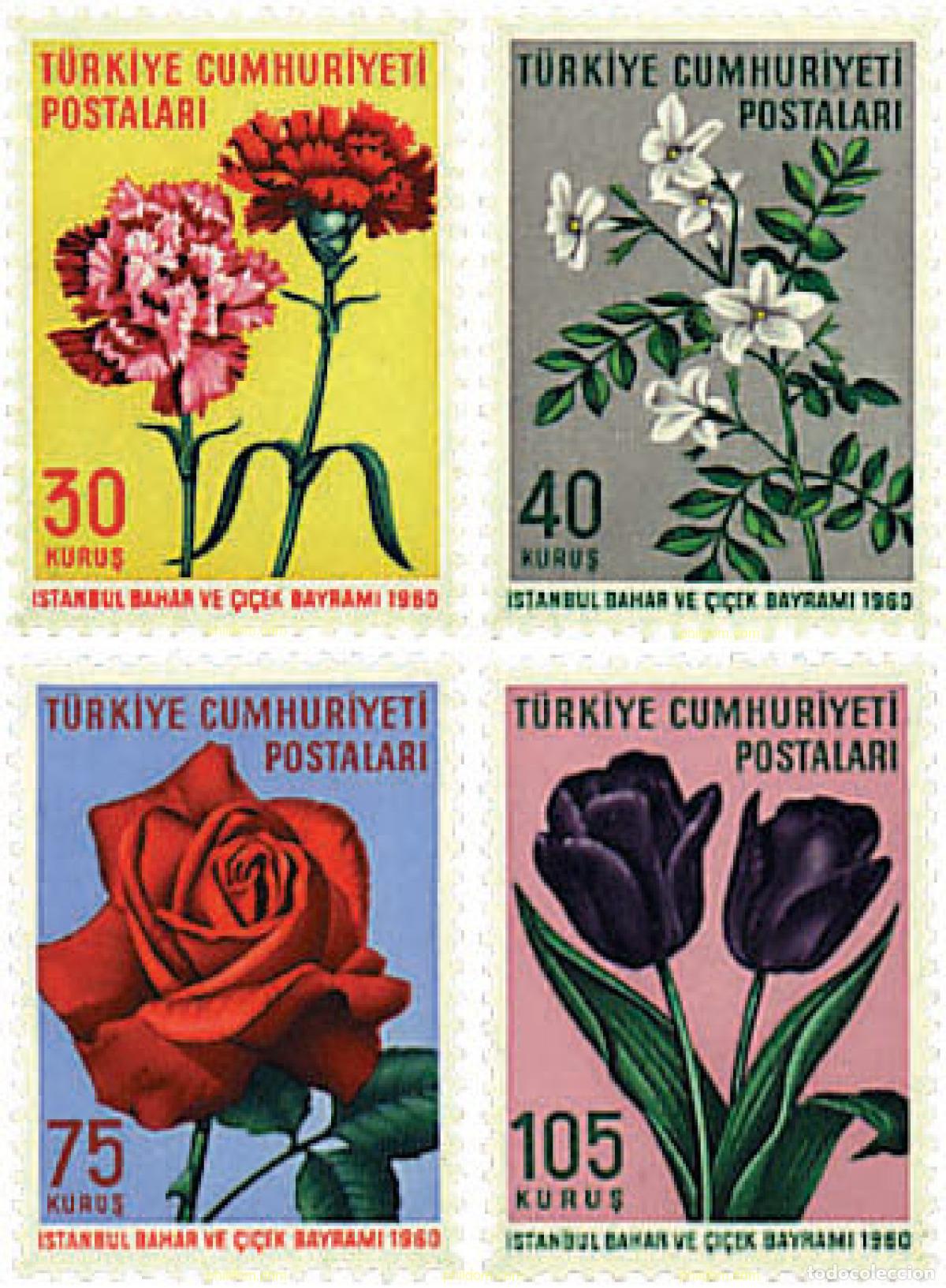 Sellos: 92367 MNH TURQUIA 1960 FIESTA DE LA PRIMAVERA