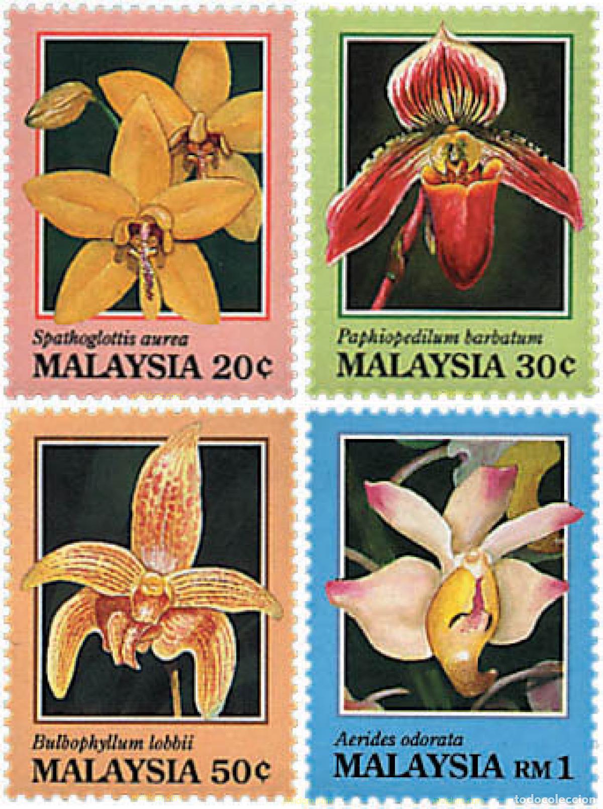 Sellos: 92013 MNH MALASIA 1994 ORQUIDEAS DE MALASIA