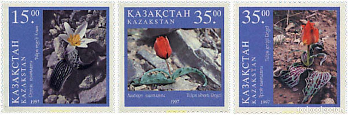 Sellos: 94102 MNH KAZAJSTAN 1997 TULIPANES