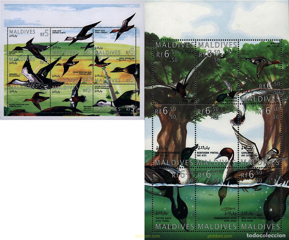 Sellos: 315464 MNH MALDIVAS 1995 AVES MARINAS
