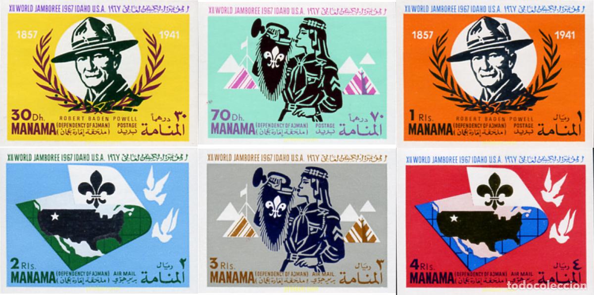 Sellos: 18924 MNH MANAMA 1967 12 JAMBOREE MUNDIAL EN IDAHO